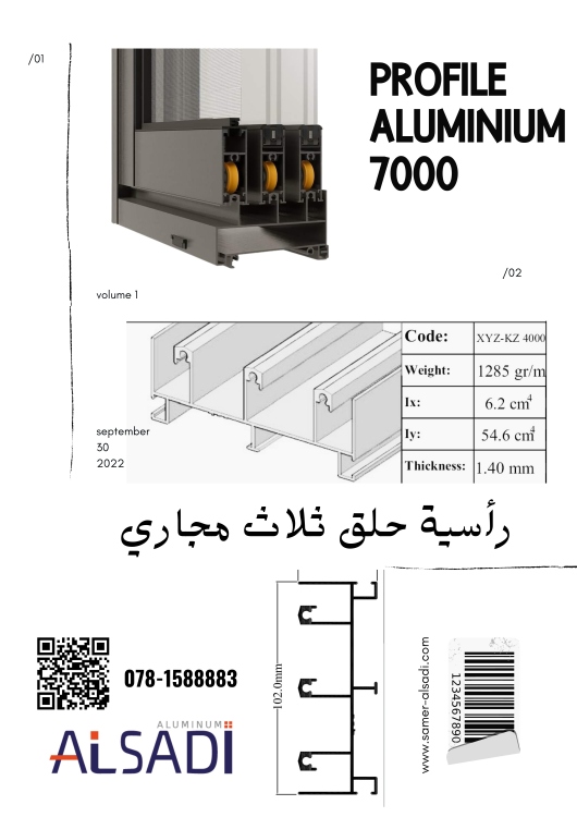 رأسية حلق ثلاث مجاري 
