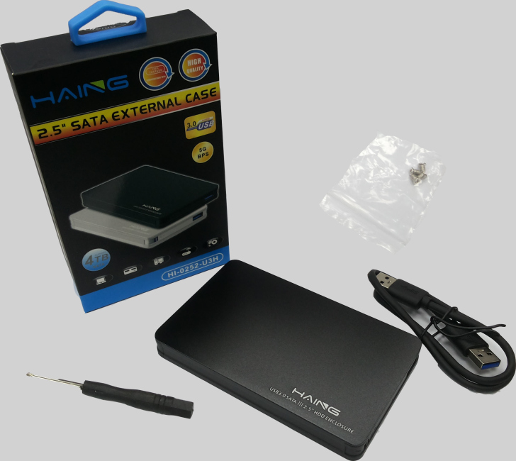 EXTERNAL HDD ENCLOSURE 2.5" SATA USB 3