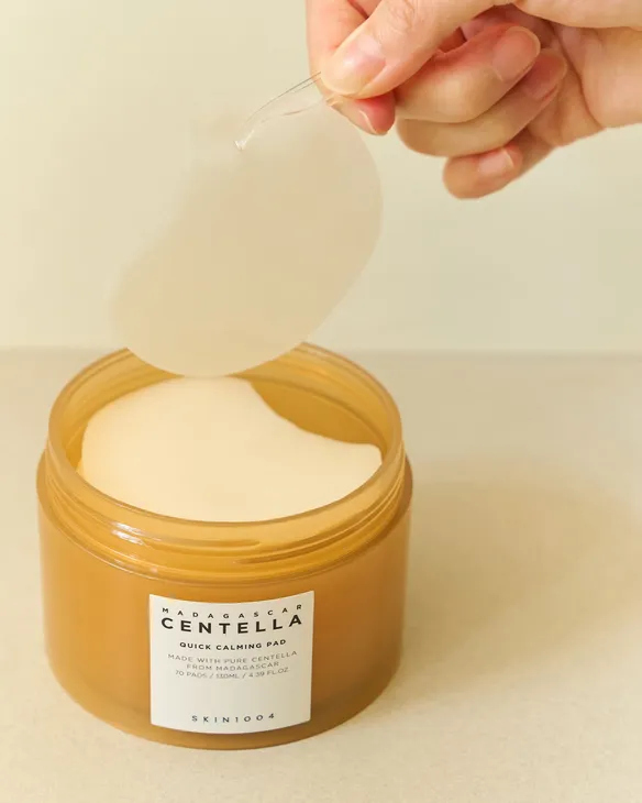 skin1004  Madagascar Centella Quick Calming Padمسحات التونر المهدئة ب سنتيالا