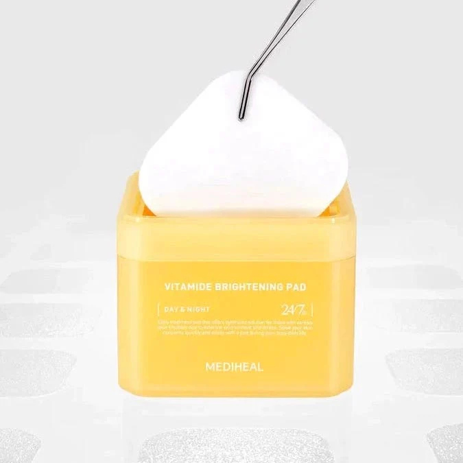 Mediheal Vitamide Ampoule Brightening pads مسحات الفيتامين لتفتيح البشرة والبقع