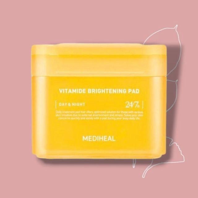 Mediheal Vitamide Ampoule Brightening pads مسحات الفيتامين لتفتيح البشرة والبقع