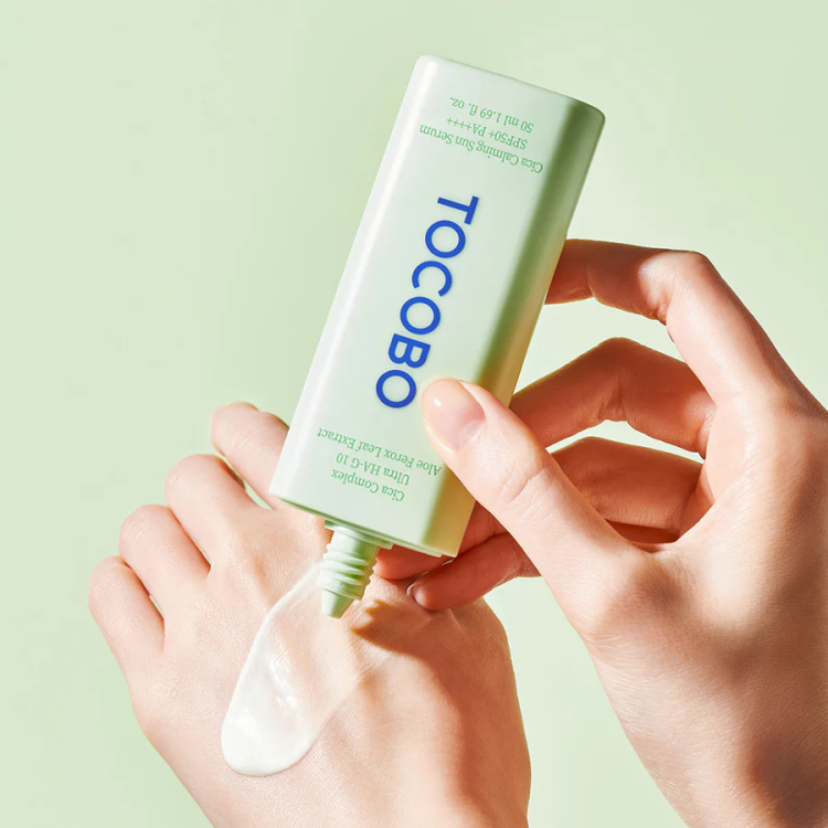 Tocobo  Cica Cooling Sun serum Spf50+ Pa++++ واقي شمس توكبو المهدئ والمبرد للبشرة
