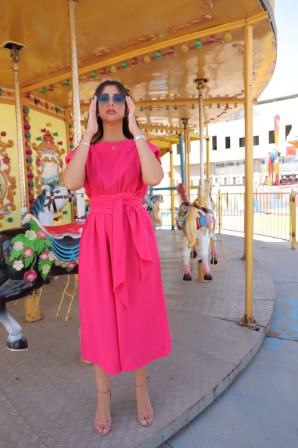 Padded Shoulder Jumpsuit
