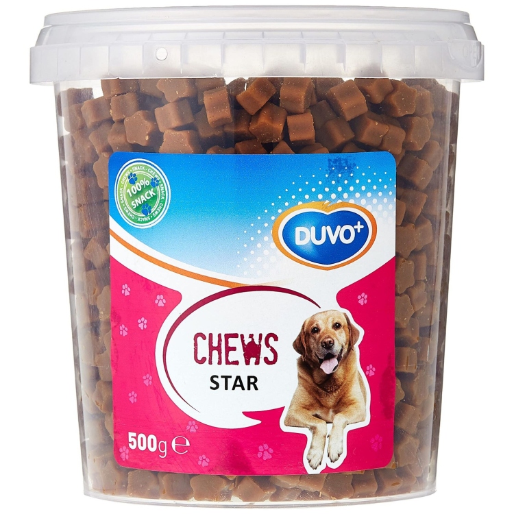 Duvo+ Soft Chew Star Snacks for Dogs, 500g