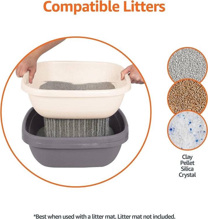 Cat Smart Litter Box With 3 Layers For Easy Cleaning