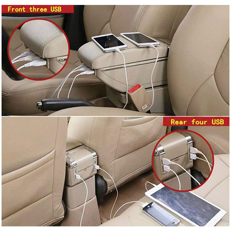 مع حمالتين اكواب و 7 USB