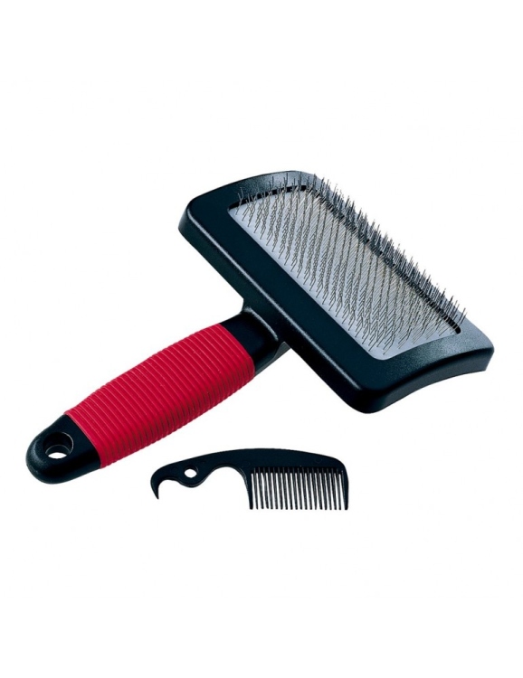 Ferplast GRO 5946 Cleaning Comb Cat Dog Brush Red Large