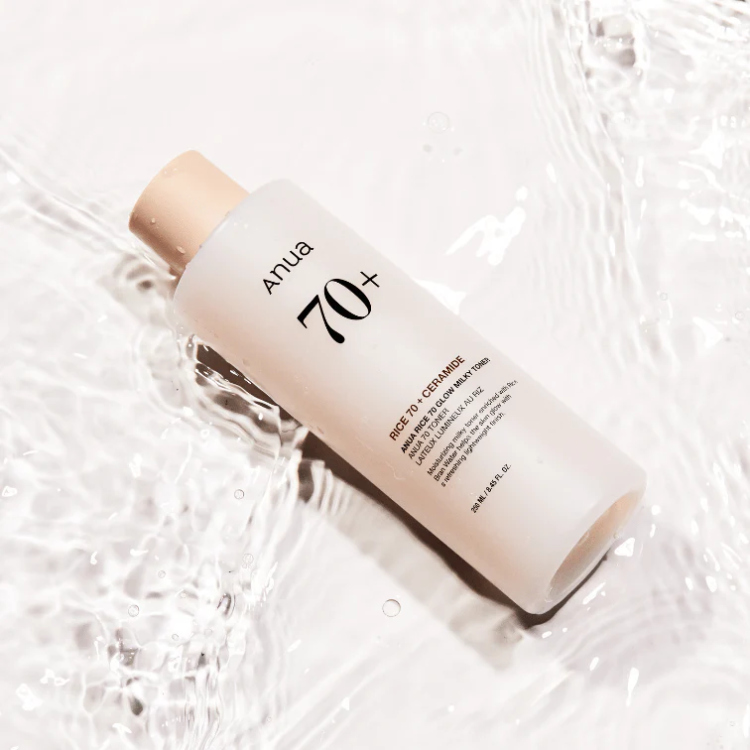anua Rice 70 Glow Milky toner تونر انوا الحليبي لنضارة واشراقة البشرة