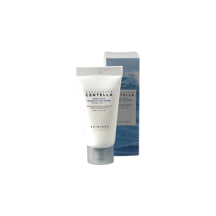 Skin1004 Madagascar Centella Hyalu-Cica Water-Fit Sun mini size واقي الشمس سنتيالا.
