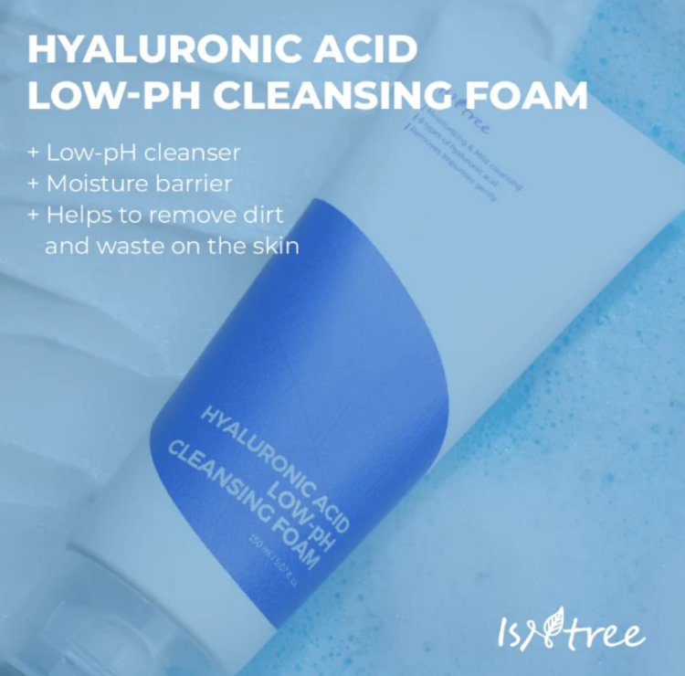 Isntree, Hyaluronic Acid Low pH Cleansing Foam