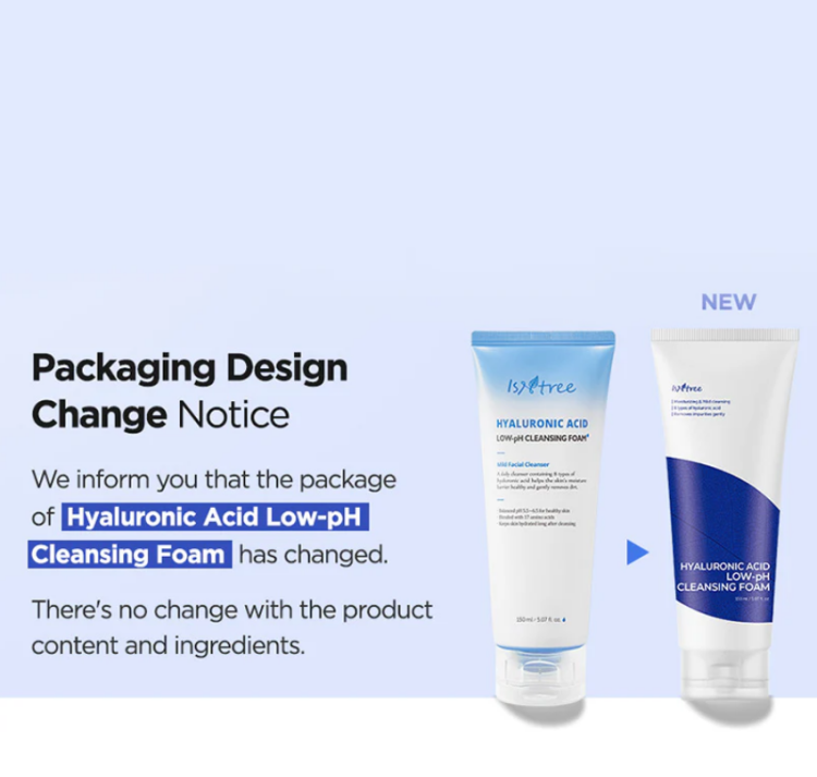 Isntree, Hyaluronic Acid Low pH Cleansing Foam