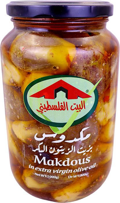 مكدوس بزيت الزيتون البكر