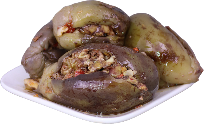 مكدوس بزيت الزيتون البكر
