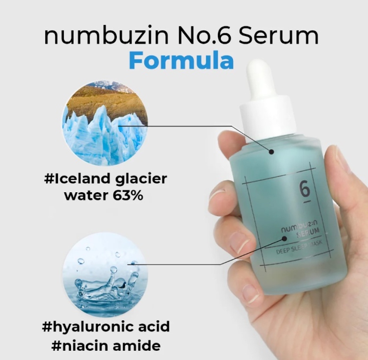 Numbuzin,  No. 6 Deep Sleep Mask Serum - نمبوزين , سيروم ماسك النوم للنضارة 
