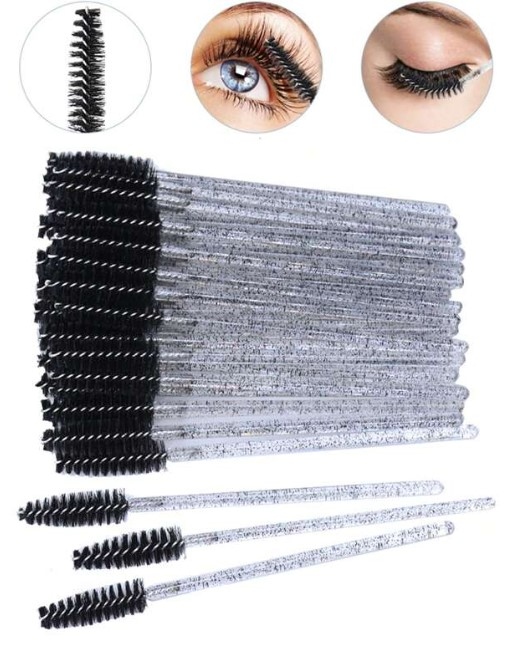 50pcs Disposable Eyelash Brush  Lash Mascara Wand 