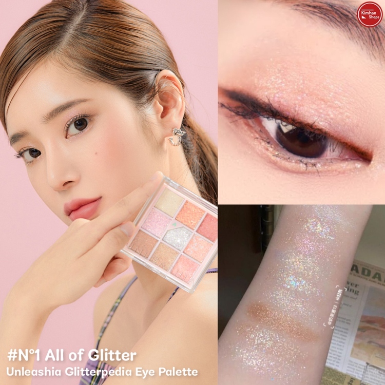 UNLEASHIA , Glitterpedia Eye Palette - N°1 All Of Glitter