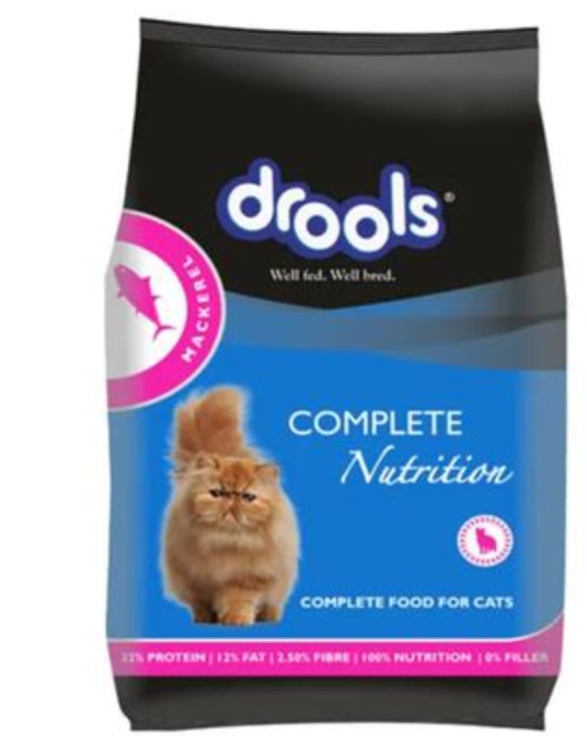 drools adult dry food with mackerel flavor