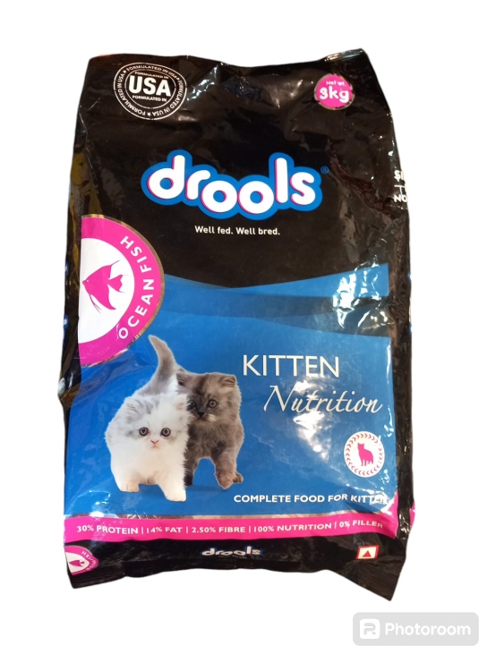 drools kitten   dry food with  ocean fish flavor 3kg