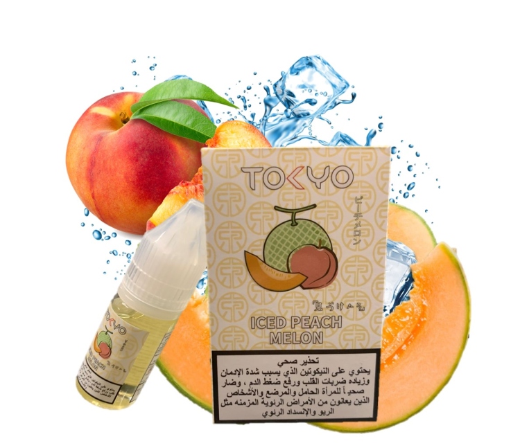 Tokyo Iced Peach Melon Saltnic Vape Juice