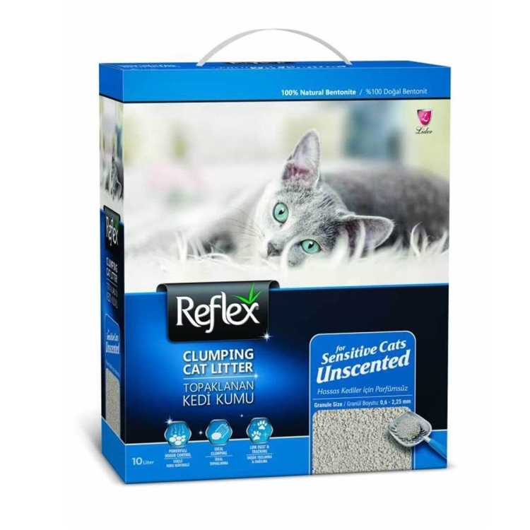 reflex clumping cat litter unscented 