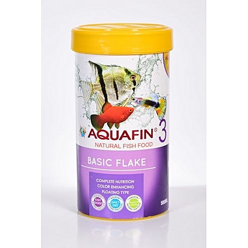 Aquafin Natural fish food basic flake M