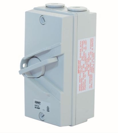 مفتاح أيزوليتر 4P - مطري 20A