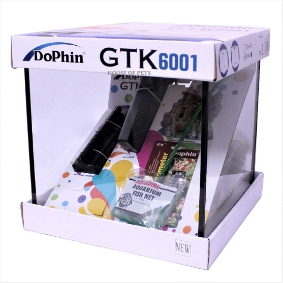 Dophin GTK-6001 Fish Tank Turtle Tank Mini Aquarium Combo