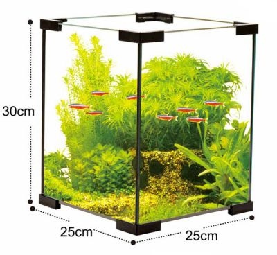 Nano Fighting Fish Aquarium Shrimp Shrimp Fighting Fish Tank & Disc 18.5L GT6002