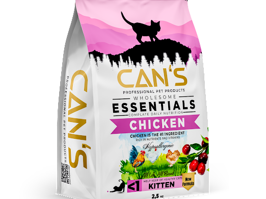 CAN'S DRY FOOD kitten chicken 2.500 kg