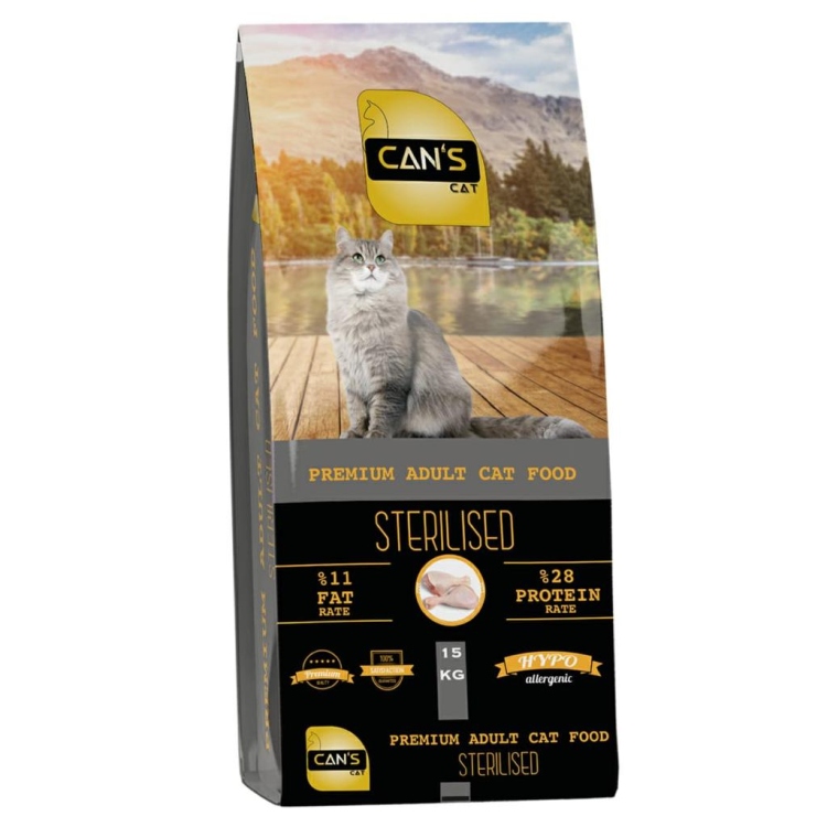 CAN'S DRY FOOD Sterilized chicken 15 kg