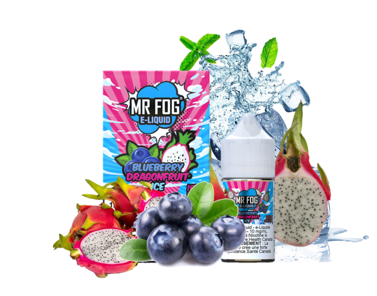 Mr. Fog Blueberry Dragon fruit Ice,  Saltnic,  Vape Juice  