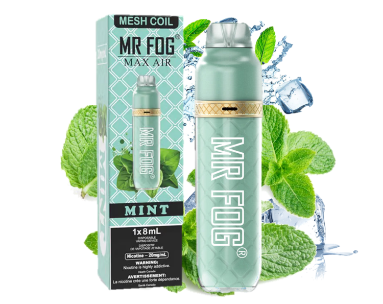 Mr. Fog Max Air Mint, 3000 Puffs ,Disposable, Vape Device 