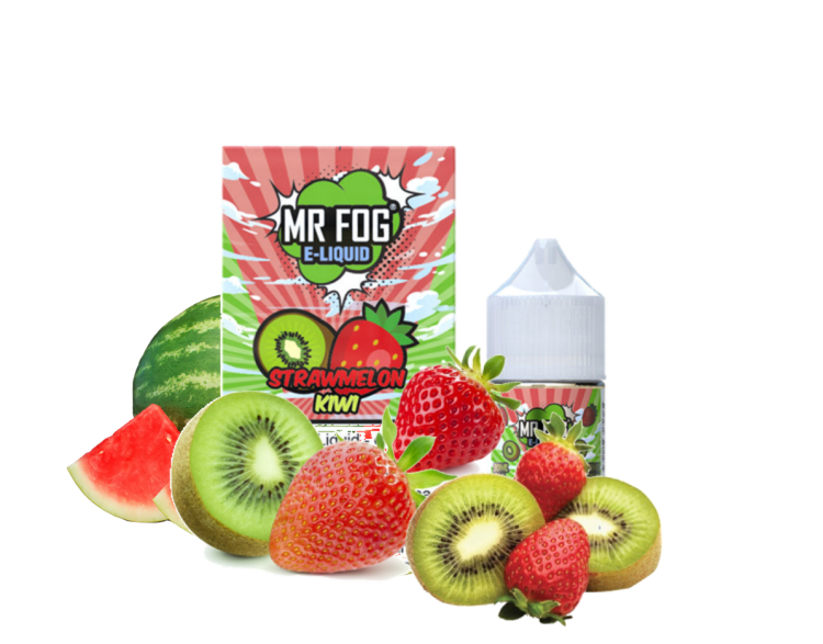 Mr. Fog StrawMelon Kiwi, Saltnic,  Vape Juice  