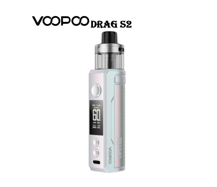 VooPoo DRAG S2 vape kit, Rechargeable, Refillable, Vape Device, Multiple Colors