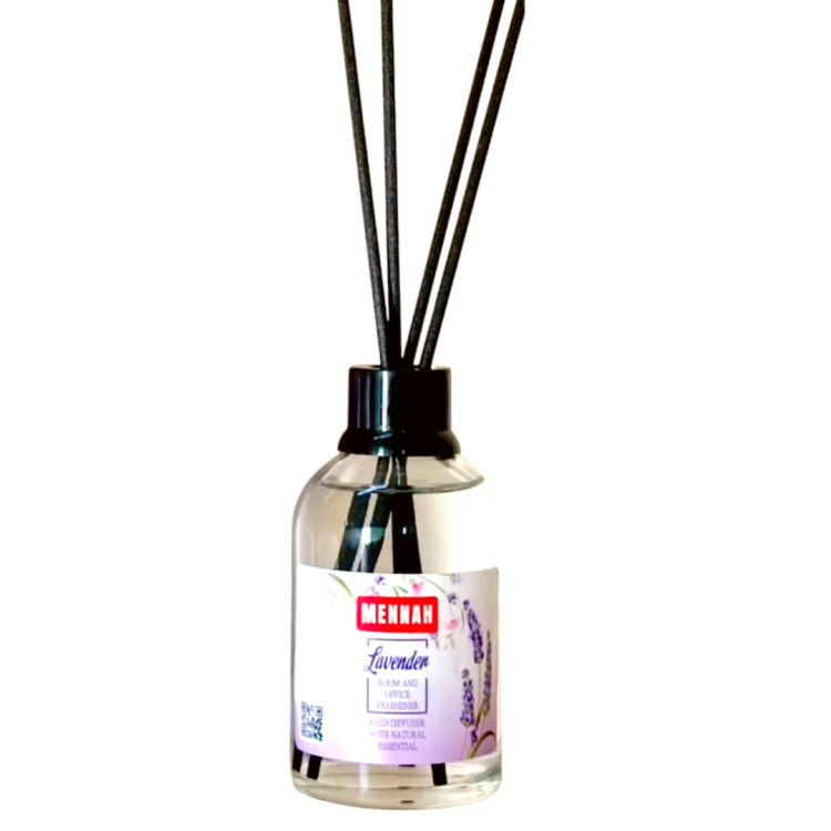 منه معطر اعواد قصب MENNA برائحة لافندر Reed Diffuser