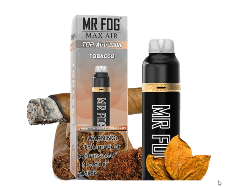 Mr. Fog Max Air Tobacco, 3000 Puffs ,Disposable, Vape Device 