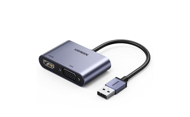 تحويلة من  USB الى HDMI + VGA