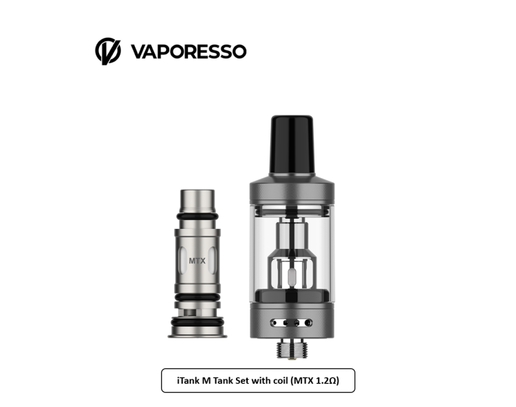 Vaporesso iTank M Tank Set with coil (MTX  1.2Ω)