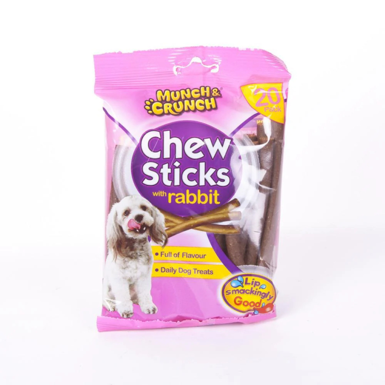 munch&crunch chew sticks with rabbit 