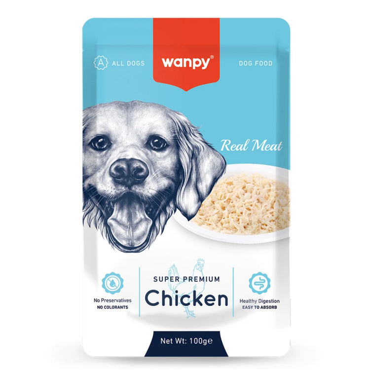 wanpy dog wet food with chicken