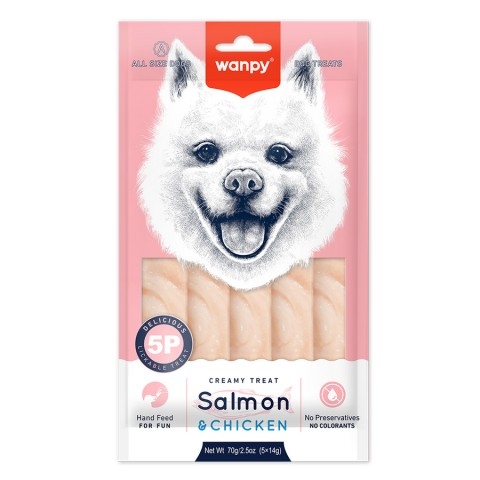 wanpy creamy treat salmon&chicken