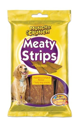 munch&crunch meaty strips with chicken