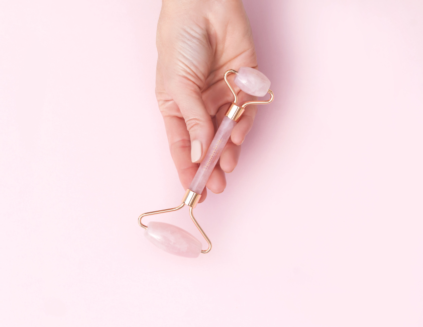 Rose Quartz Roller ( Double Ended )