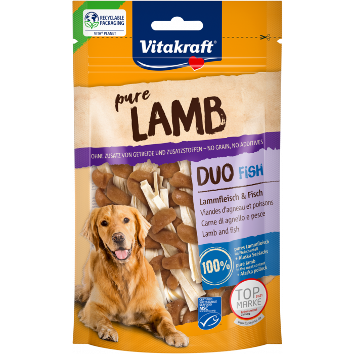 vitakraft pure lamb duo fish