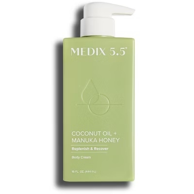 Medix 5.5 Coconut Oil + Manuka Honey Body Cream. Moisturizing and Firming Lotion