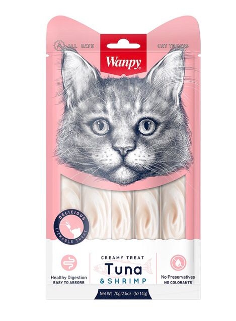 Wanpy creamy treat tuna & shrimp