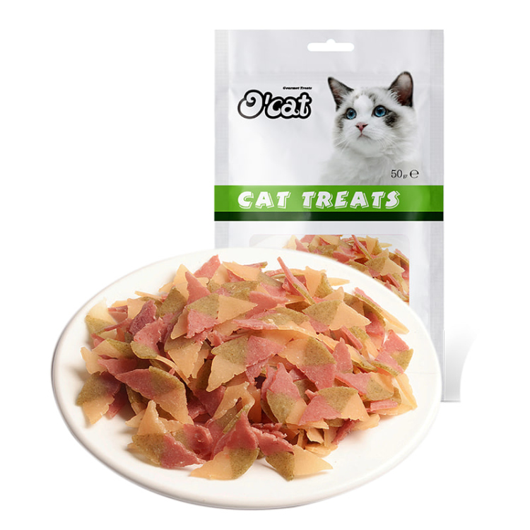 O'cat chicken duck spinach chips treats