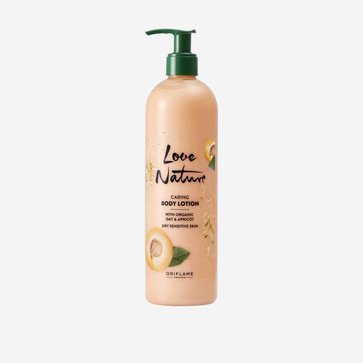 LOVE NATURE Caring Body Lotion with Organic Oat & Apricot 500ML   41492