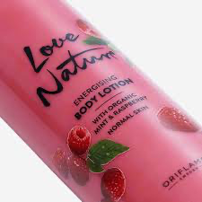 LOVE NATURE Energising Body Lotion with Organic Mint & Raspberry 500ML    41505