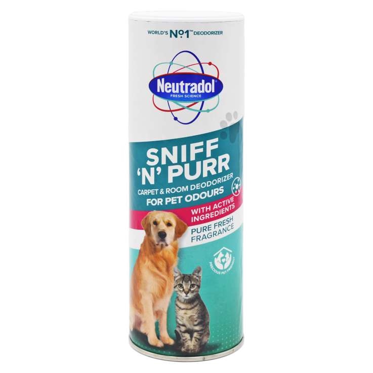 neutradol sniff 'n'purr carpet&room deadorizing powder